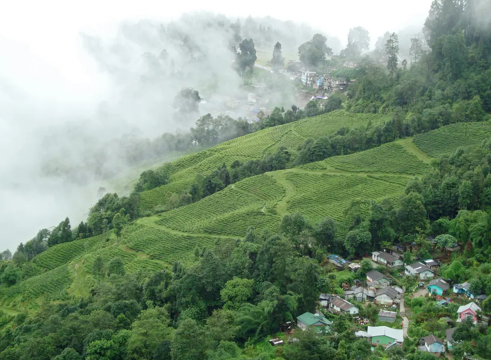 Scenic hill destination for a honeymoon trip